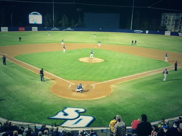 BallySportsSD's tweet photo. Padres baseball is back in San Diego and on #FSSD right now! Who's ready for the Friars to be back at Petco? http://t.co/wfTto1upc2