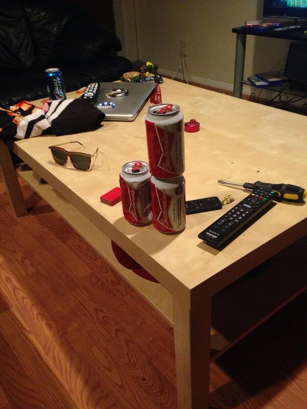 steaminsemen93's tweet image. Bitch ass earthquake couldn't even knock these cans over #weak #stepyogameup