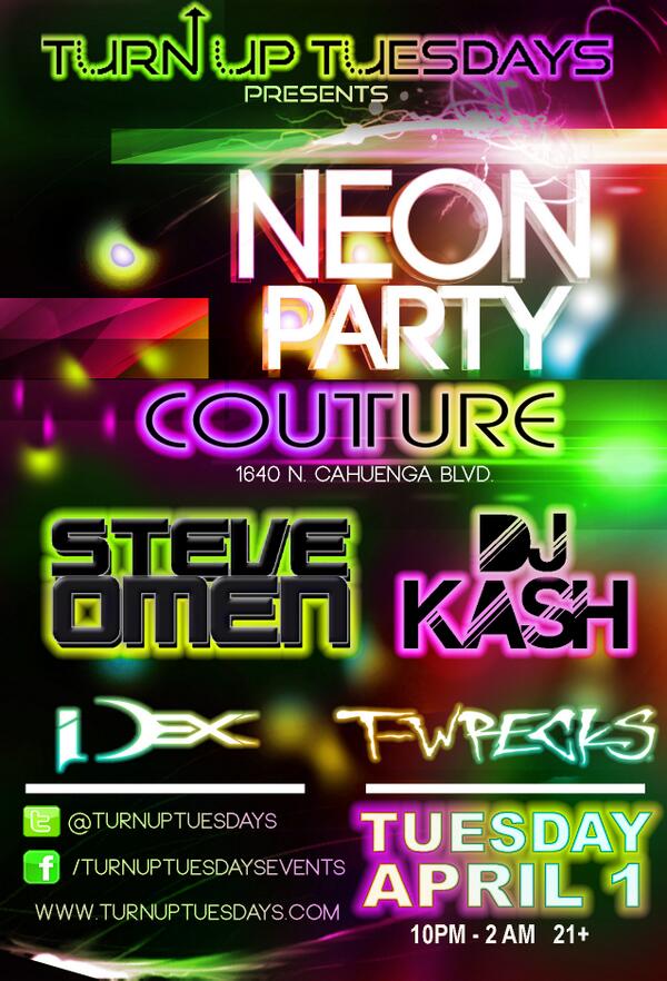 TurnUpEvents's tweet image. Watching #ULTRALIVE? If ur not in MIA its ok, you can RAGE w/ us @ Neon Party on Tues!! Tix: bit.ly/1o9ZK02