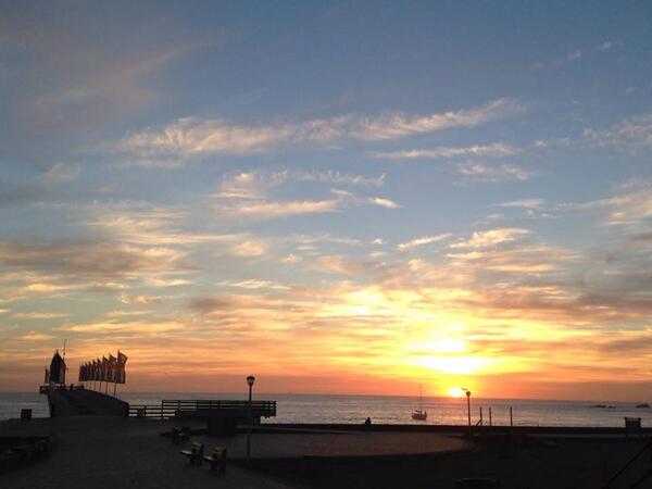 HeraldNMB's tweet photo. Ironman flags already up at Shark Rock Pier for next weekend. What a sunrise pic by @McAinsh! #HappyPE #WhyIlovePE http://t.co/d68UkJHuJd