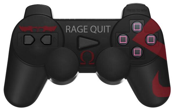 Jimneurotic's tweet photo. @SonySantaMonica Kratos-themed dualshock I designed for #PSAllStars last year. Looking forward to the patch! http://t.co/GidYbXCXxo
