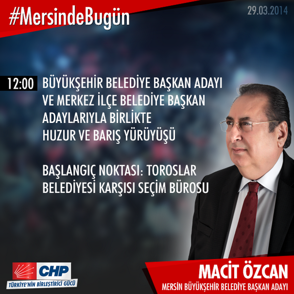 Macit_Ozcan's tweet photo. Bugünkü huzur ve barış yürüyüşümüzde siz değerli hemşehrilerimi de aramızda görmekten mutluluk duyarım. http://t.co/BoaWTASrV1