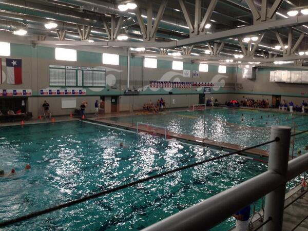 At Carroll high in Lakeland Texas for regional water polo.  This is not your typical hs pool.
