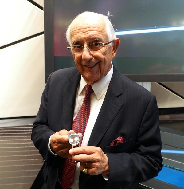 Jack Heuer checks out my Carrera- a pleasure to spend a few minutes discussing the new range <a href="/TAGHeuer/">TAG Heuer</a> <a href="/TAGHeuerUSA/">TAG Heuer USA</a>