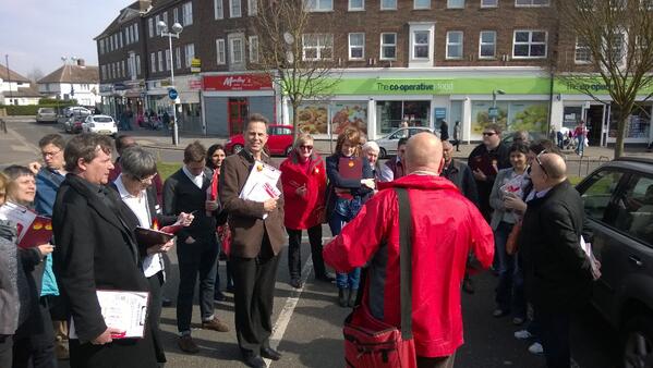 CroydonLabour's tweet photo. Out on the #Labourdoorstep speaking to residents in New Addington and delivering our local manifesto http://t.co/1ORRfEL6vi