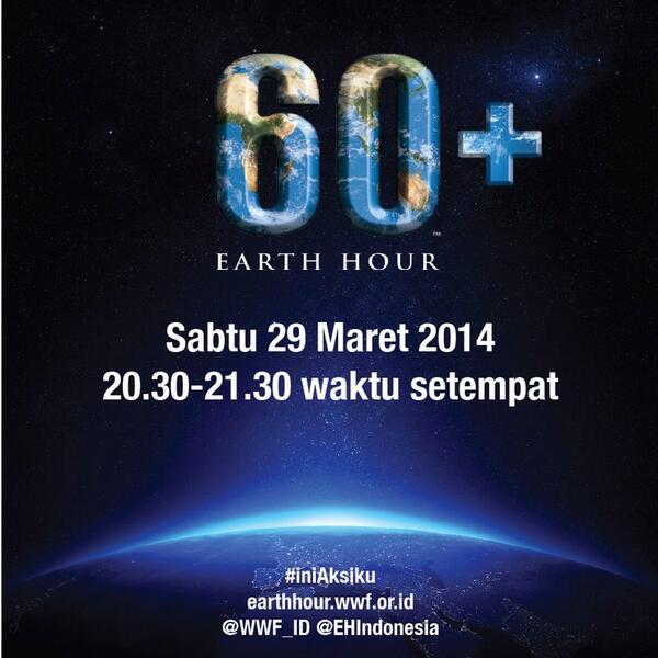 Buddies! Jangan lupa untuk #EarthHour ya!!!! Sejam untuk perubahan 😊