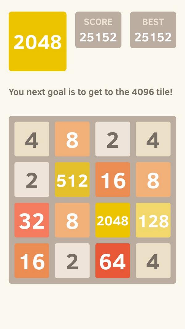 Amarkf's tweet image. I scored 25152 points at 2048, a game where you join numbers to score high! @2048_game itunes.apple.com/app/2048/id840…