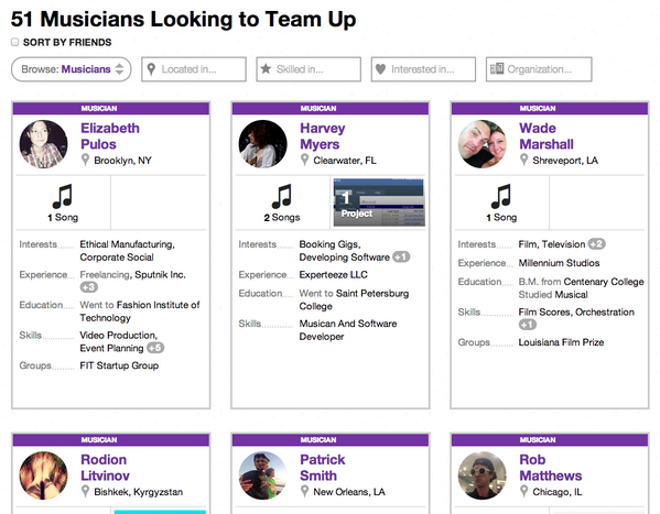 What's your #weekendproject? Team up with these geniuses and build a new #music #app -&gt; collabfinder.com/people?bg=6