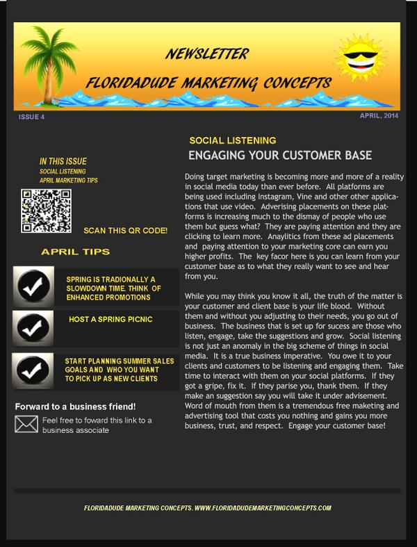 fdmcdigital's tweet image. A copy of our April newsletter.
#newsletters,#marketing, #clientengagment