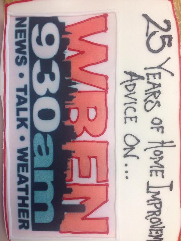 WBEN's tweet image. Here&apos;s the cake for Domenic Cortese celebrating 25 years on the radio!! @CorteseConstruc