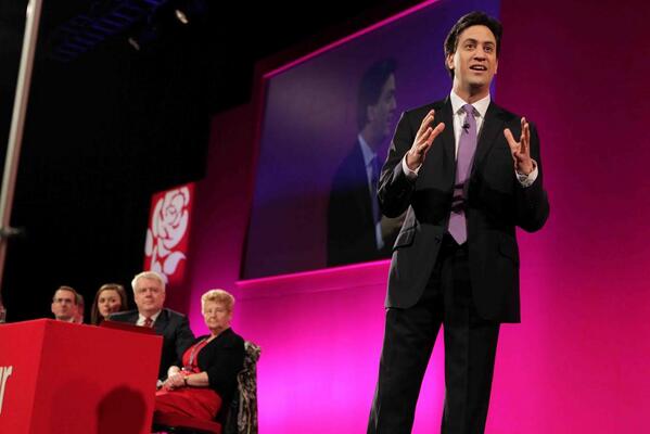 northwaleslive's tweet photo. Ed Miliband speaking at the Welsh Labour Conference in Llandudno #WelshLab14 http://t.co/NRc0y63ZlC