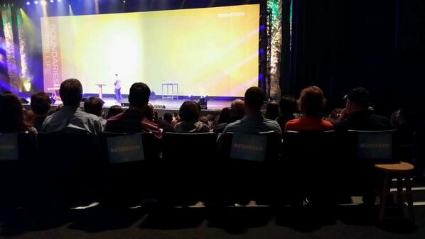 cd_summers's tweet photo. Right behind some keynote speakers. 
Ready to learn #smart2014 http://t.co/J61zN5zkOt