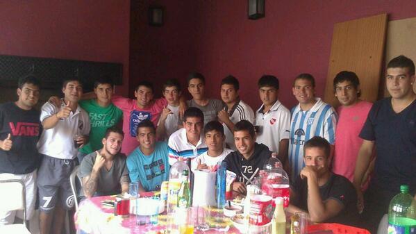 Festejando con amigos...