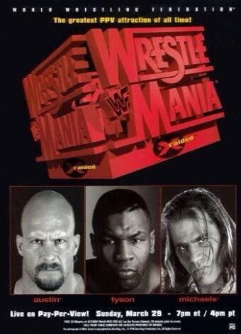 16 Years Ago #WrestleMania14 @steveaustinBSR defeats @ShawnMichaels to win his 1st @WWE World Title