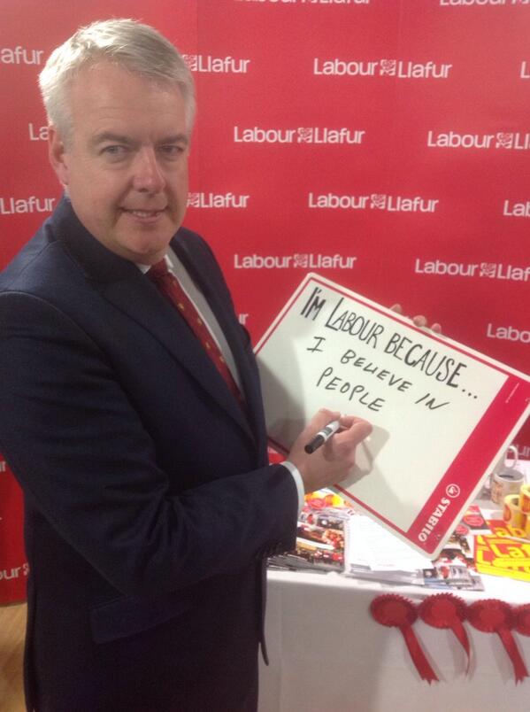 WelshLabour's tweet photo. We've just had a visit from @welshlabour leader @fmwales. Here's why he's Labour. #WelshLab14 http://t.co/m2CG0w60dI