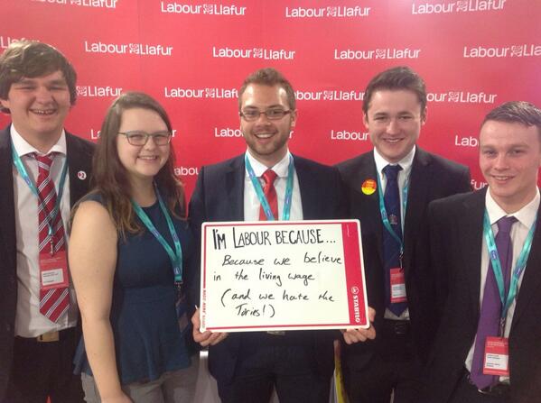 WelshLabour's tweet photo. The gang's all here. @WelshLabStudent tell us why they're Labour. #WelshLab14 http://t.co/rOxkFaJO2B