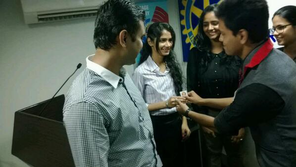 rkrosia's tweet photo. The day got the title of Rtr.Ruchira on the OCV...π...#RotaractRewind http://t.co/Q7ToplLd4h