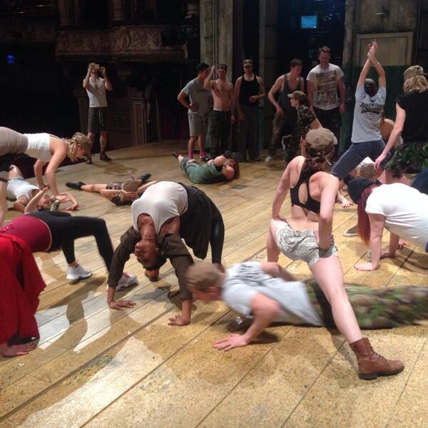 FHTEMusical's tweet photo. Human obstacle course at warm up!! #lastday #AlohaEternity http://t.co/mNOplT6EKZ
