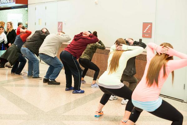 lululemonWHUS's tweet photo. What dads will do while standing in line at #March2MN... It's a twerk-off! http://t.co/wvLGHhwPg6