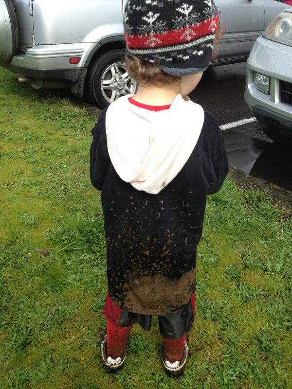 A little muddy. It poured almost the whole time