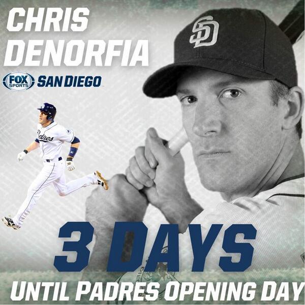 BallySportsSD's tweet photo. Only 3 DAYS until #OpeningDay on #FSSD!

Tune in today:

12pm: @Padres #SocialHour 
1pm: #Padres vs. #Indians http://t.co/qEeKYK4lzf