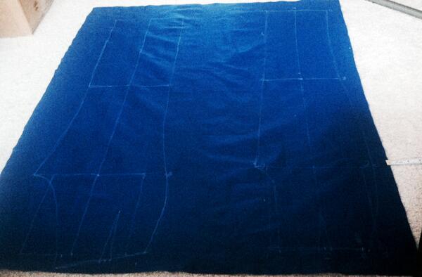 cosmicocopuffs's tweet photo. Drafting a pants pattern.  I do not know what I'm doing. http://t.co/TJ1Xrm7EXg