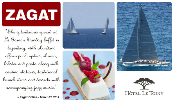 LeToiny's tweet photo. #Brunch @LeToiny #StBarth featured in @Zagat online - Watch the #StBarthBucket from #LeGaiac on Sunday ... http://t.co/ekyBO1tT7Q