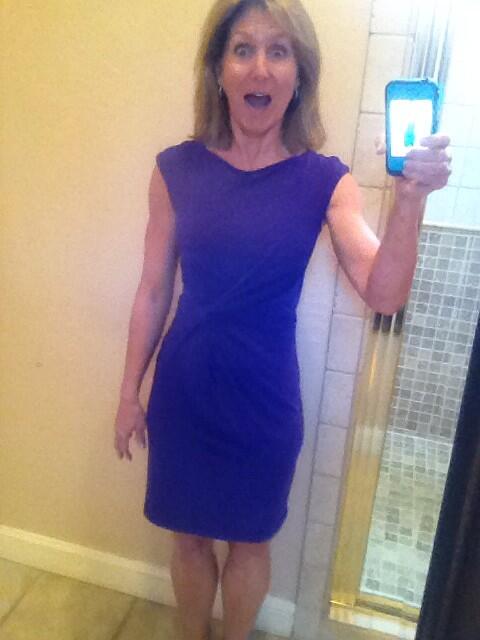 leahdennis4's tweet photo. Asked Karen for a selfie of what she was wearing and this is what I got http://t.co/cdMTb0sm51