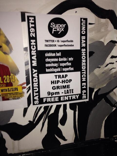 superflexldn's tweet photo. We in here @Juno_shoreditch #SUPERFLEX! http://t.co/lT4l1Ys4rt