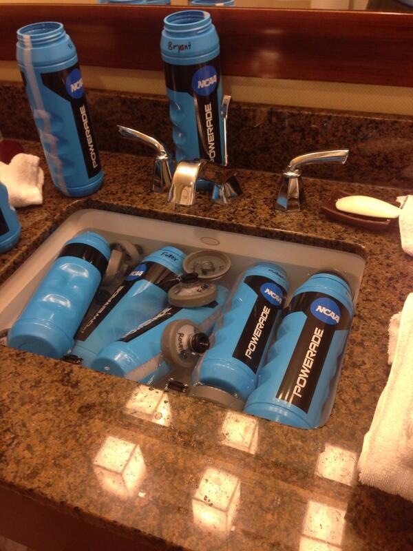 Practice very soon... Washing bottles in the sink.. Sorry in advance #flavoredwater #managerproblems