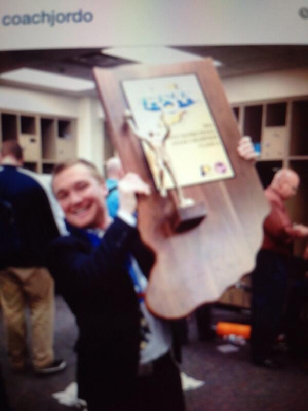 TippyCup14's tweet photo. The Champ is here!!! @CoachJordo http://t.co/qxU1oSpzDt