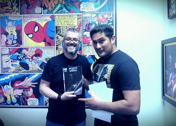 Steve Niles signing at superheroes in training