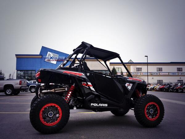 REXBURGMS's tweet image. BadA Baily RZR 1000 Pkg: GBC Kanati Mongrel beadlocks, Pro Armor doors &amp;amp; alum roof. Only $2,297 w/ RZR 1000 XP #RZR