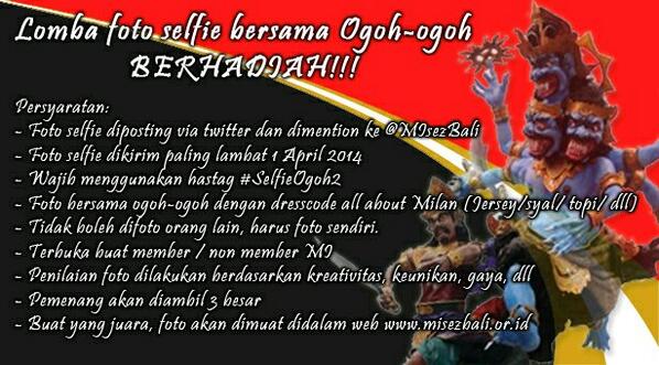 ayo ikutan » RT <a href="/MIsezBali/">Milanisti Bali 009</a>: Ayo fotonya mana min "<a href="/UltrasNgawak/">Ultras Ngawak</a>: #OgohOgohDay #NgerupukDay"