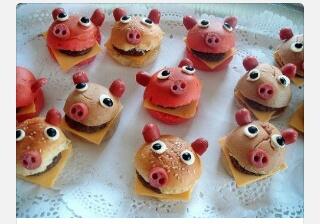 RecetasMyN's tweet photo. Divertidas hamburguesas de cerdito. http://t.co/1MXMpSfJRj
