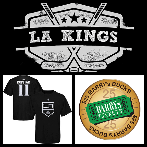 BarrysTickets's tweet photo. Retweet for chance to WIN #AnzeKopitar xl T' &amp; 25 BBucks Great for #kingstickets http://t.co/pc7RP4VzEd #LAKings #GKG http://t.co/cfaGGd15h0