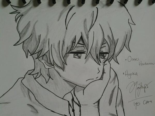 citra_iqo's tweet photo. Oreki houtarou http://t.co/MXNSgDlXsq