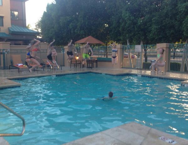 mbjohnson50's tweet photo. What track rabbits do after a meet @Track_Rabbits http://t.co/9V7HaWxjIn