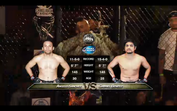 TripleA_MMA's tweet photo. Two focused fighters. @Moggly_Benitez and @Angelo_WTA take the ring. #RedemptionAtTheRock #TripleAMMA http://t.co/ydvIgGZZPr