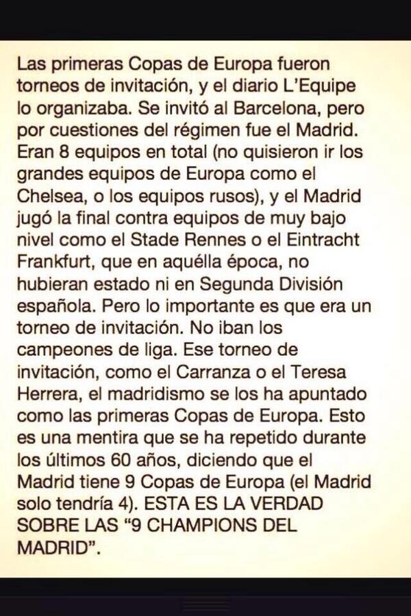 JUAN1TOS78's tweet photo. Este es el golpe más fuerte que puede recibir un madridista. http://t.co/P8ygh4dRHo