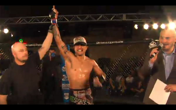 TripleA_MMA's tweet photo. Official decision: @Moggly_Benitez wins the Main Event of Triple A MMA V: Redemption At The Rock! #TripleAMMA http://t.co/mHLYJMDpup