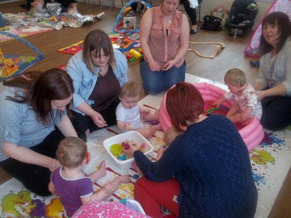 Blake having <a href="/Go_Tots/">Go Tots</a> messy fun with his friends yesterday at his first birthday party. Thanks Laura &amp; Caroline 🐒🐘