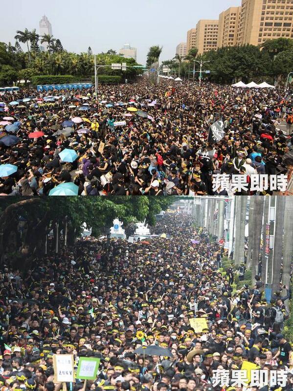 4amtw's tweet photo. Over 100,000 supporters have gathered in front of the Presidential Office on the Ketagalan Blvd. #CongressOccupied http://t.co/U9lKUcz6oQ