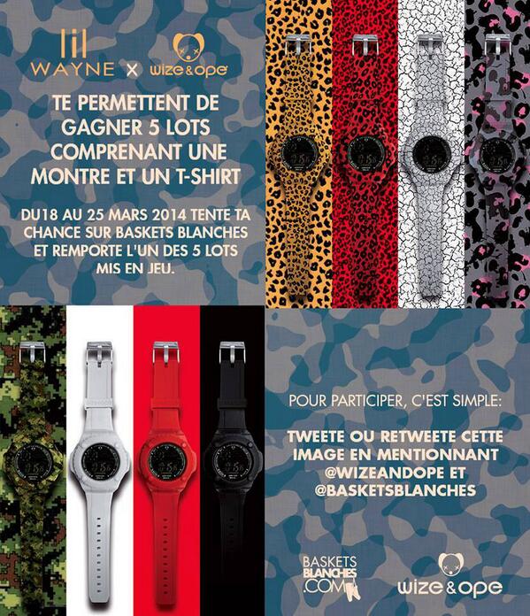 NikitaThalassa's tweet photo. Tweete ou RT cette image en tagguant @wizeandope &amp; @basketsblanches pour gagner un des 5 lots: Wize and Ope/Lil Wayne http://t.co/nPrWykmFYI