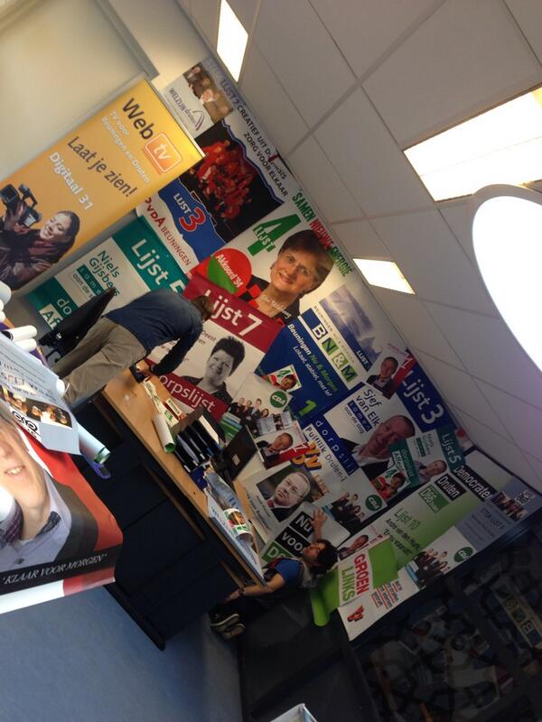 Redactieruinte wordt omgetoverd tot live tv-studio. #GR2014 #webtv  #GR14