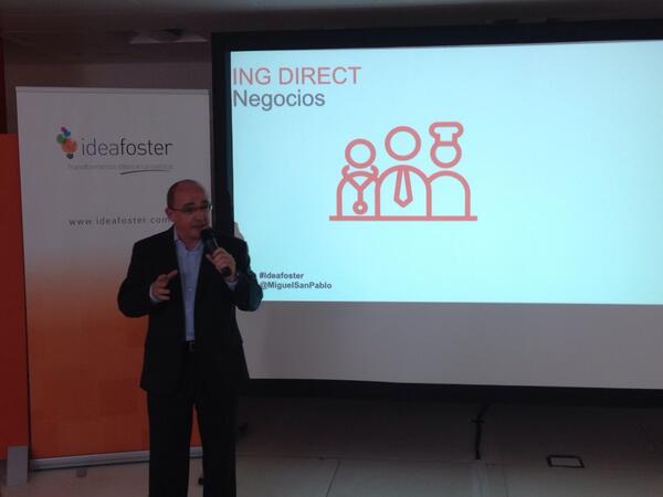IdeaFoster's tweet photo. Abre el evento @MiguelSanPablo Dir. Gral. de Negocios de @INGDIRECTes #ideafoster http://t.co/qcsjMz0Zov