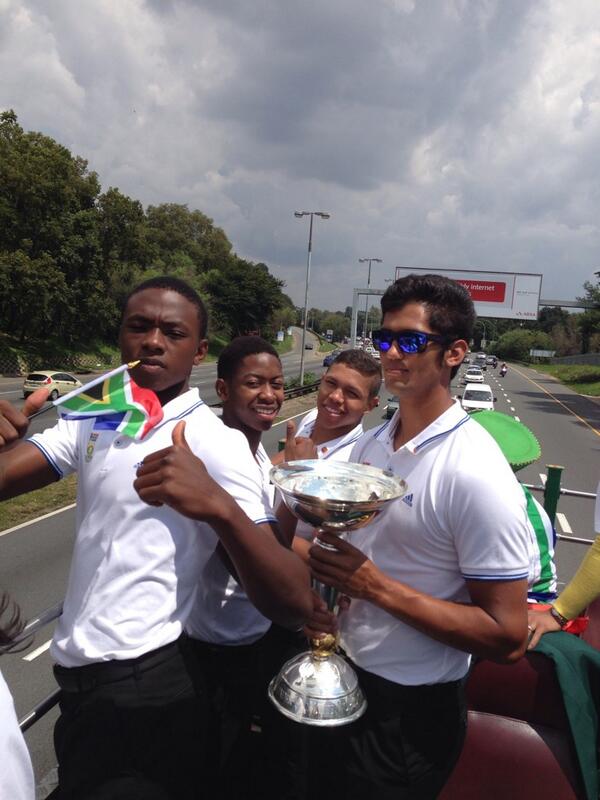 #U19Parade en route to Sandton.