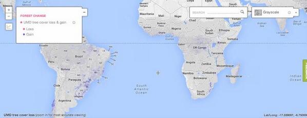 FastCoImpact's tweet image. This dynamic map shows the destruction of the world's forests as it happens. f-st.co/MuHZYGo