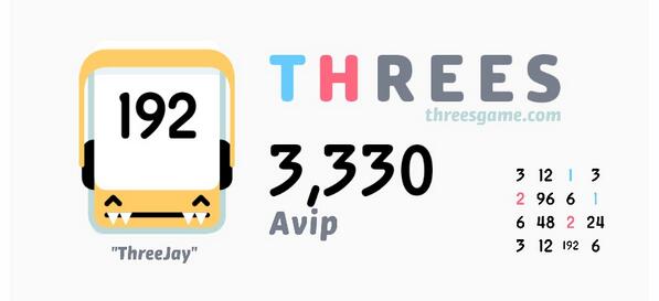 seloni's tweet photo. I just scored 3,330 in @ThreesGame! http://t.co/s2wKSm6rkn http://t.co/fR565lazvU