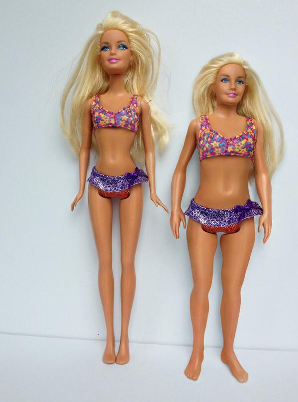 Así sería #Barbie si tuviera medidas reales: dld.bz/dkzcQ ¿Te gusta más que la original?